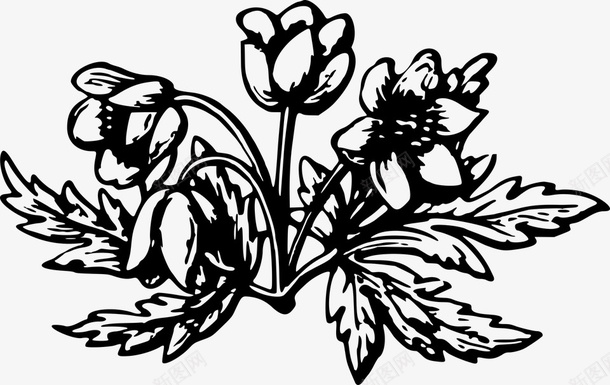 绘制春天里的叶和花psd免抠素材_新图网 https://ixintu.com 叶 春天 绘制 花