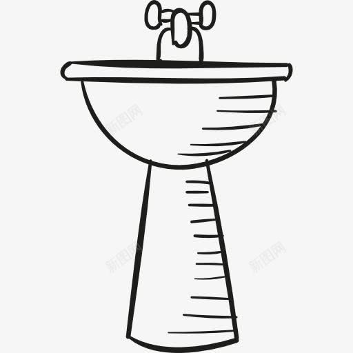浴室水槽图标png_新图网 https://ixintu.com 水 汇 洗涤 清洁