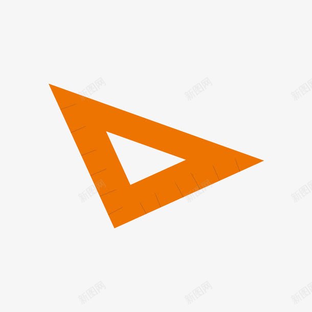 橙色的三角刻度尺png免抠素材_新图网 https://ixintu.com 三角 刻度尺 日用 橙色 矢量刻度尺