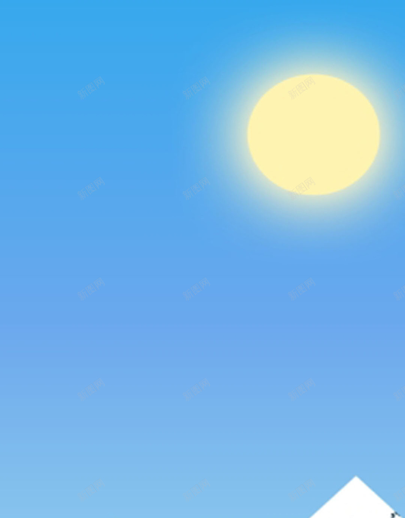 卡通的山峰H5背景jpg设计背景_新图网 https://ixintu.com H5素材 卡通 太阳 山顶 手绘 童趣 蓝色天空