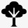 树简单的黑色iphonemini图标png_新图网 https://ixintu.com tree 树