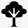 树简单的黑色iphonemini图标png_新图网 https://ixintu.com tree 树