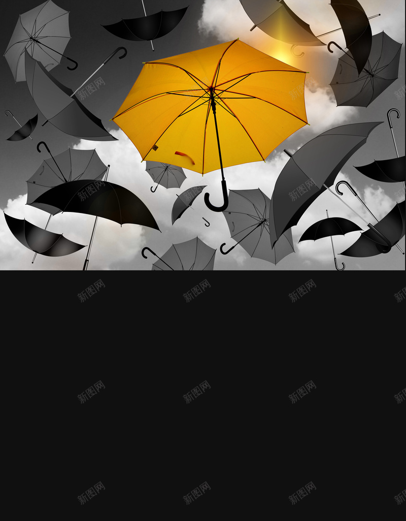创意雨伞招聘海报psd设计背景_新图网 https://ixintu.com 全城搜人 创意招聘 创意背景 千里马 广告招聘 招聘会 招聘启示 招聘海报 诚聘英才 雨伞