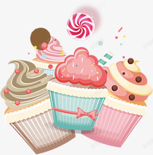 甜品蛋糕png免抠素材_新图网 https://ixintu.com 卡通 卡通甜品蛋糕 卡通蛋糕 小蛋糕 甜品 蛋糕 面包