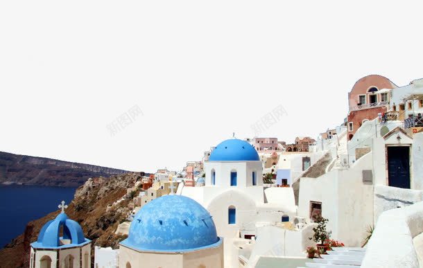 圣托里尼png免抠素材_新图网 https://ixintu.com 希腊 建筑 旅游