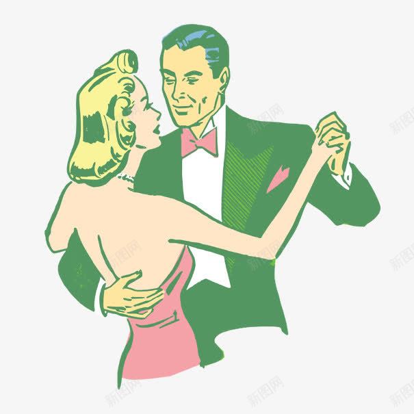 卡通跳舞的男女png免抠素材_新图网 https://ixintu.com 夫妇 少儿拉丁舞 彩色的 探戈舞 网印 舞姿 舞蹈 跳舞 跳舞的人物