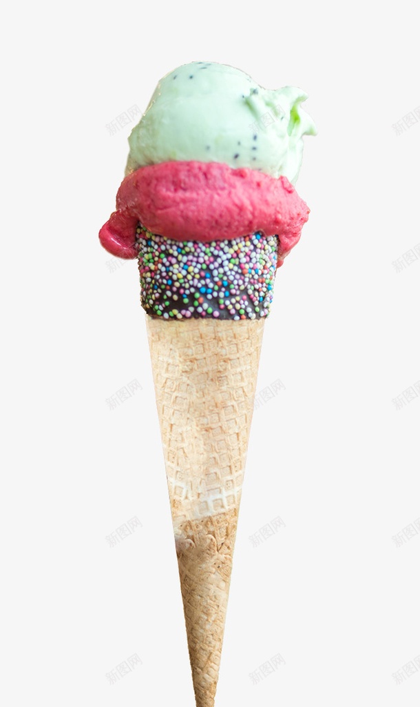 意式冰淇淋甜筒png免抠素材_新图网 https://ixintu.com 冰淇淋 夏天 意式 甜筒