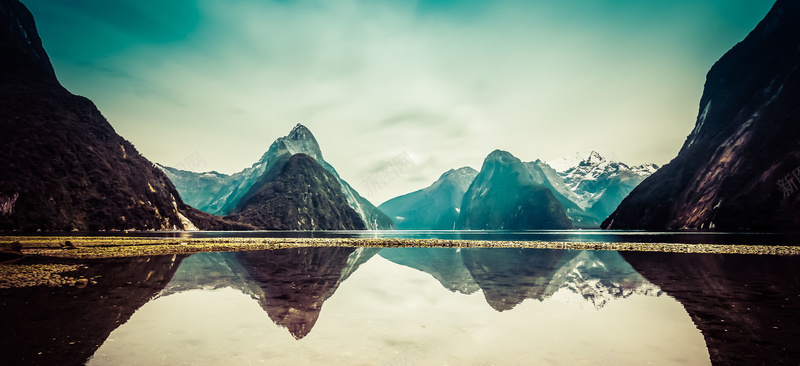 风景蓝天远山水面背景jpg设计背景_新图网 https://ixintu.com 风景 蓝天 远山 水面 海报banner 摄影