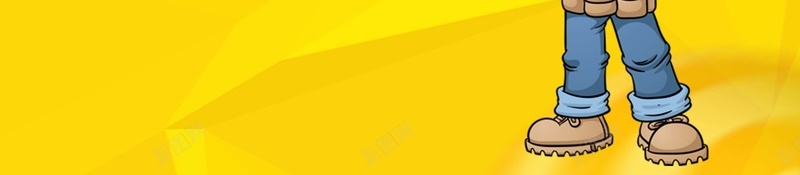 黄色背景工人海报psd设计背景_新图网 https://ixintu.com 商业 工人 建筑 形象 海报 背景 锤子 黄色