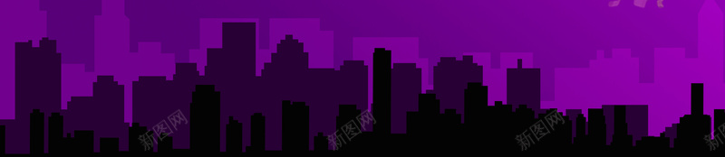 绚丽紫色背景psd设计背景_新图网 https://ixintu.com 城市剪影 梦幻 浪漫 炫光 紫红色 紫色 绚丽