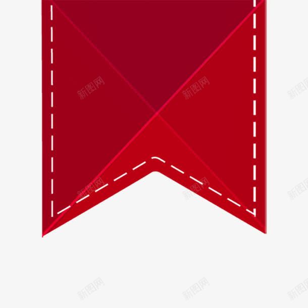 红色虚线促销标签png免抠素材_新图网 https://ixintu.com 促销标签 免抠PNG 几何 红色 虚线