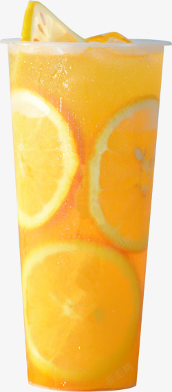 橙子饮品满杯活力橙子高清图片