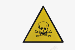 三角形提示牌几何工业产品三角形有毒提示牌P图标高清图片