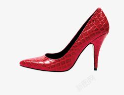 立体装饰产品女士高跟鞋红色素材