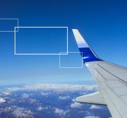天空遨游蓝天飞机背景素材高清图片