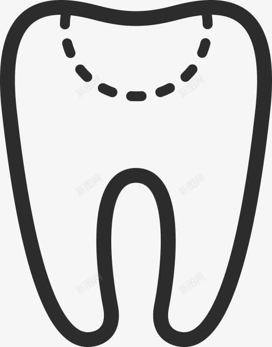 龋齿牙Dentaliconspng免抠素材_新图网 https://ixintu.com Tooth caries 牙 龋齿