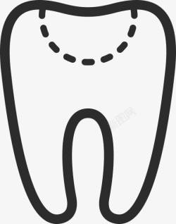 caries龋齿牙Dentalicons高清图片