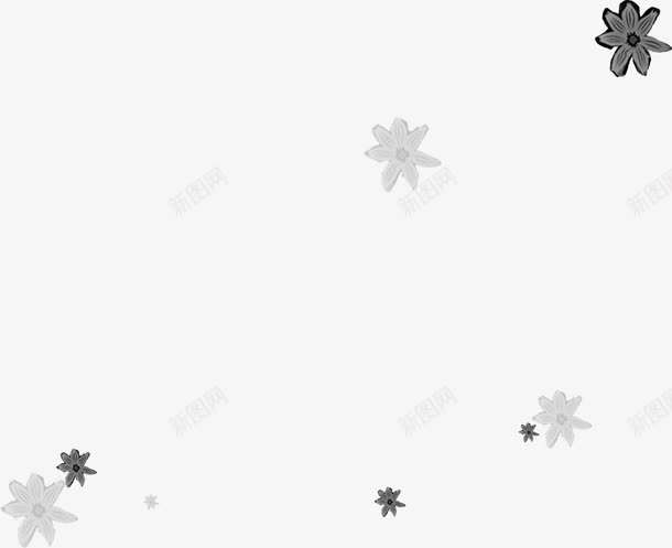 水墨古典花朵艺术png免抠素材_新图网 https://ixintu.com 古典 水墨 艺术 花朵 设计
