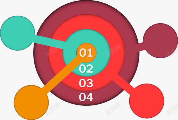 扁平圆形关联图png免抠素材_新图网 https://ixintu.com PNG图片 关联图 圆形 扁平 矢量素材