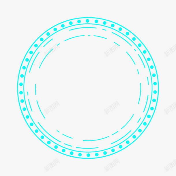 圆形线稿空白图标png_新图网 https://ixintu.com 圆 标志 空白 线行