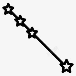 占星术银河线模式形状明星直银河素材