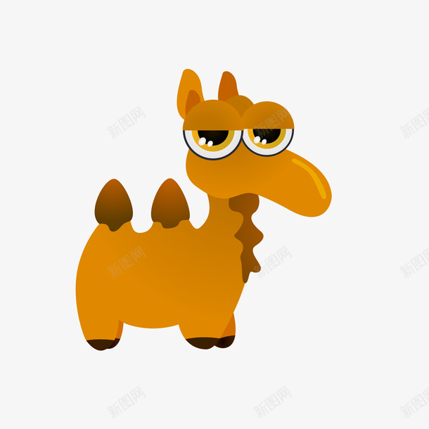 卡通骆驼矢量图eps免抠素材_新图网 https://ixintu.com 动物 动物插画 卡通 卡通动物 可爱动物 小动物 骆驼 矢量图