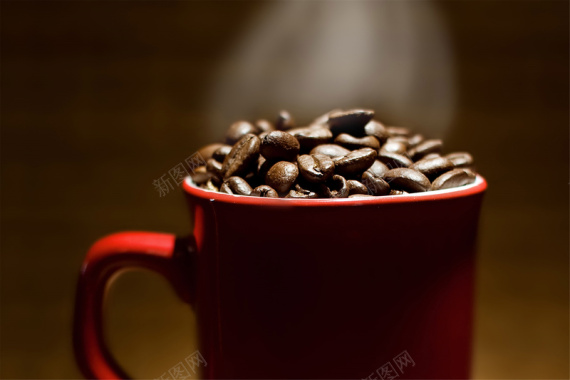 咖啡豆飘香图背景