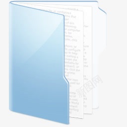 淡蓝色文件夹图标图标