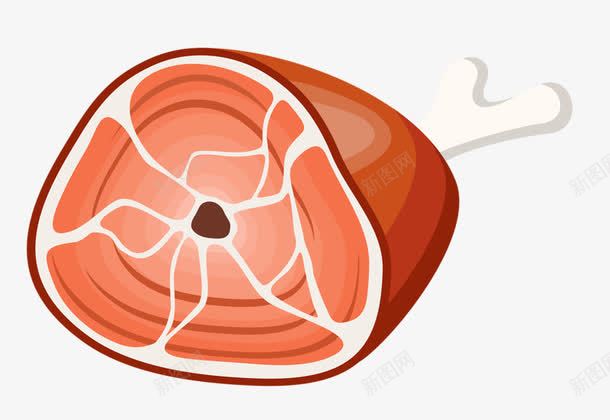 手绘腊肉png免抠素材_新图网 https://ixintu.com 卡通 手绘 腊肉 食物