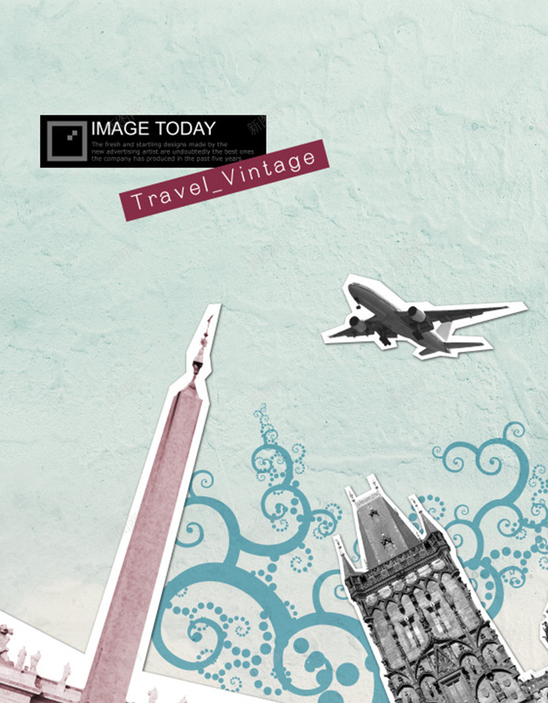 质感旅行H5背景元素jpg设计背景_新图网 https://ixintu.com 旅行元素 质感背景 建筑 质感 飞机 旅行背景 纹理