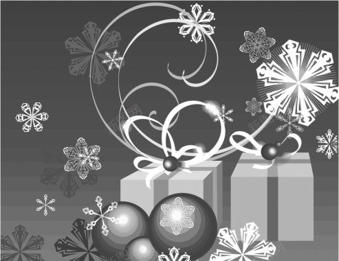 线稿圣诞节花纹圣诞元素底纹背景背景