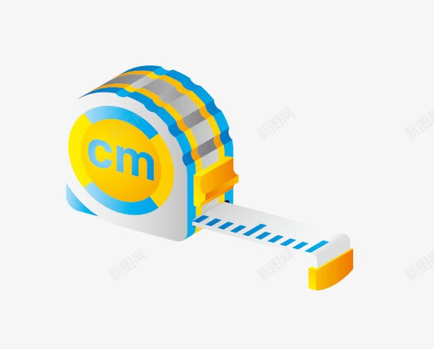 彩色测量尺子png免抠素材_新图网 https://ixintu.com 卡通 尺子 彩色 测量 测量工具