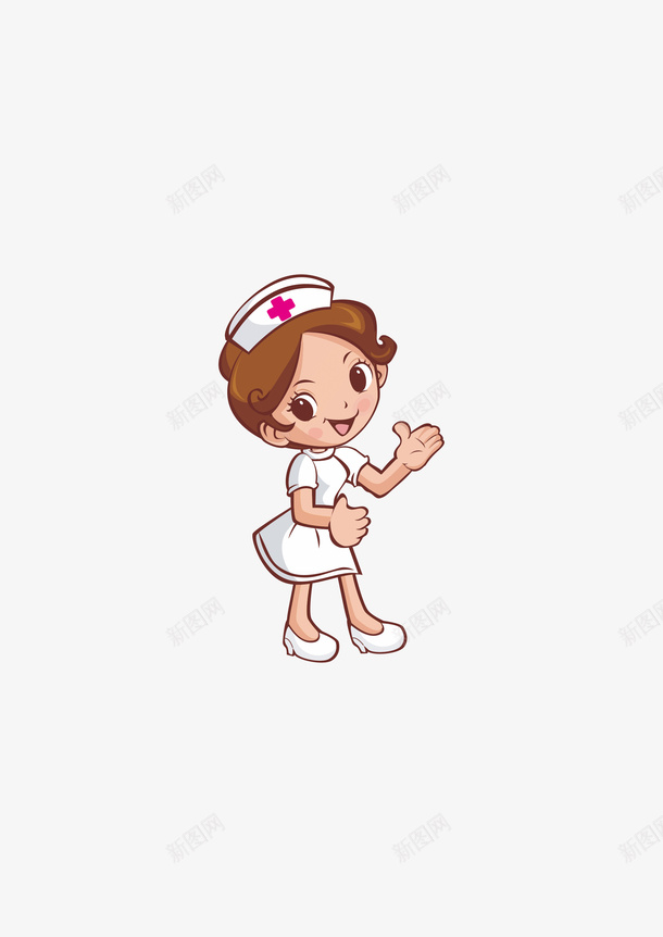 护士卡通温馨提示png免抠素材_新图网 https://ixintu.com 卡通 图案 微笑 护士 温馨提示 漂亮护士