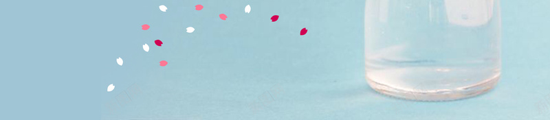 蓝色清新日本樱花节海报psd设计背景_新图网 https://ixintu.com 旅游 日本文化 春季 梦幻 樱花 瓶子 粉色 粉蓝 蓝色 赏樱