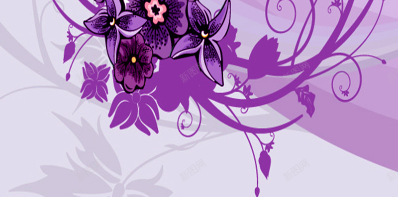 简约花朵底纹H5背景素材jpg设计背景_新图网 https://ixintu.com 灰色背景 底纹 简约 线条 花朵 渐变 紫色 灰色 H5背景