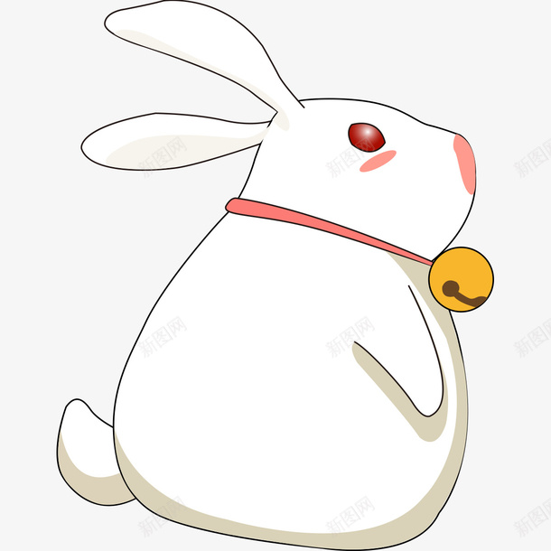手绘兔子png免抠素材_新图网 https://ixintu.com 兔子 动物 手绘 矢量装饰 装饰 装饰画