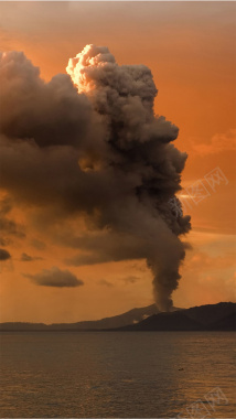 火山灰H5素材背景背景