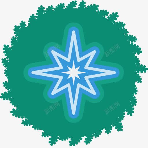 圣诞节假日明星花环圣诞节花圈png免抠素材_新图网 https://ixintu.com Christmas holiday star wreath xma xmas 假日 圣诞节 明星 花环