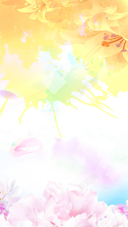 梦幻女神节粉色花卉妇女节H5背景高清图片