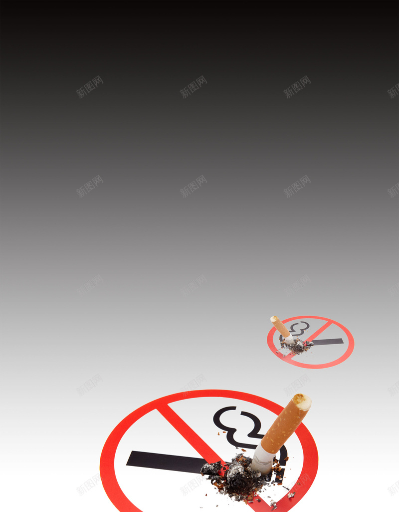 创意禁烟广告背景素材模板jpg设计背景_新图网 https://ixintu.com PSD 不抽烟 伤害 公益 创意 平面 广告 渐变 灰色 烟 简洁