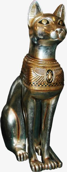 古埃及猫雕像png免抠素材_新图网 https://ixintu.com 古埃及 埃及文化 猫 雕像 青铜