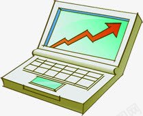 走势箭头电脑png免抠素材_新图网 https://ixintu.com 电脑 箭头 设计 走势