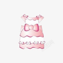 卡通粉色裙子png免抠素材_新图网 https://ixintu.com 卡通 粉色 裙子