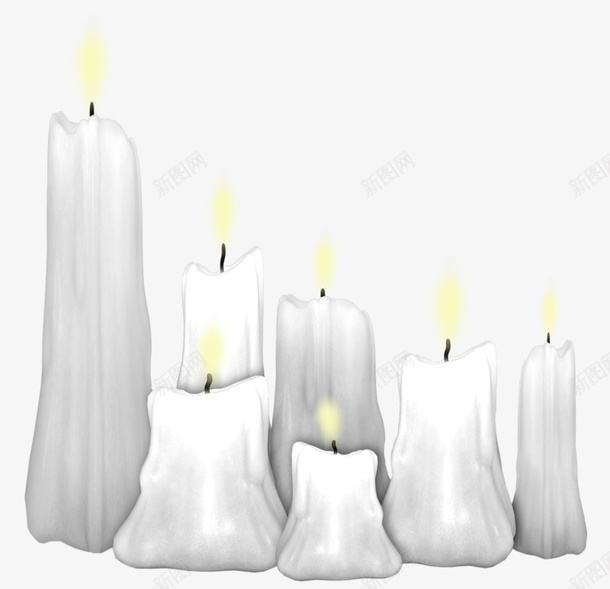 白色蜡烛png免抠素材_新图网 https://ixintu.com 丧礼素材 哀悼 白色 蜡烛