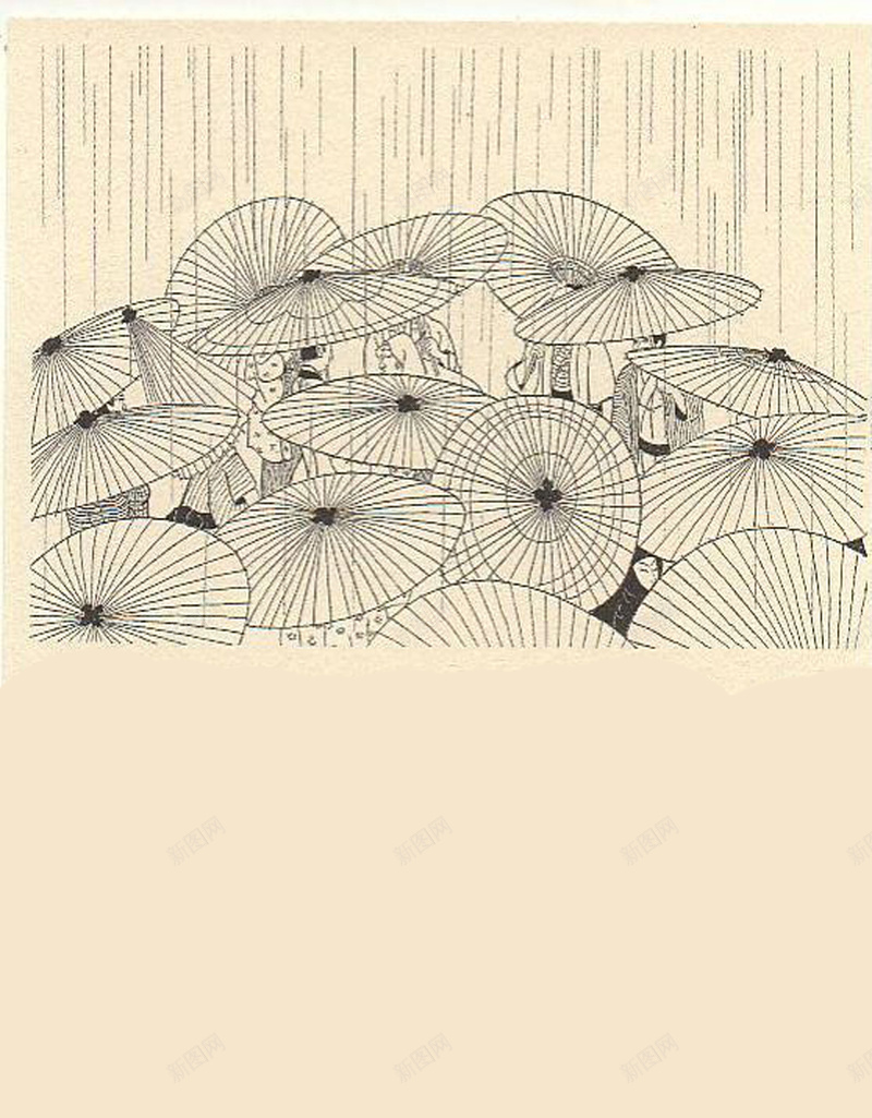 雨伞创意海报设计psd设计背景_新图网 https://ixintu.com 个性 创意 唯美 艺术 雨伞 质感 下雨 手绘 简约