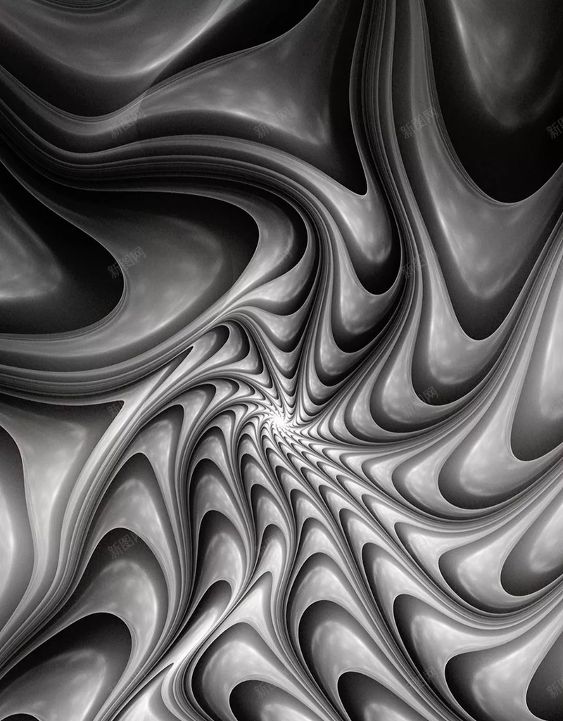 抽象黑白立体艺术H5背景jpg设计背景_新图网 https://ixintu.com 对比色 抽象 立体 艺术 黑白 旋转 质感 纹理