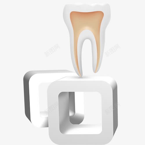 牙齿与立体盒png免抠素材_新图网 https://ixintu.com 牙医医生 牙痛 牙齿治疗 牙齿疼痛