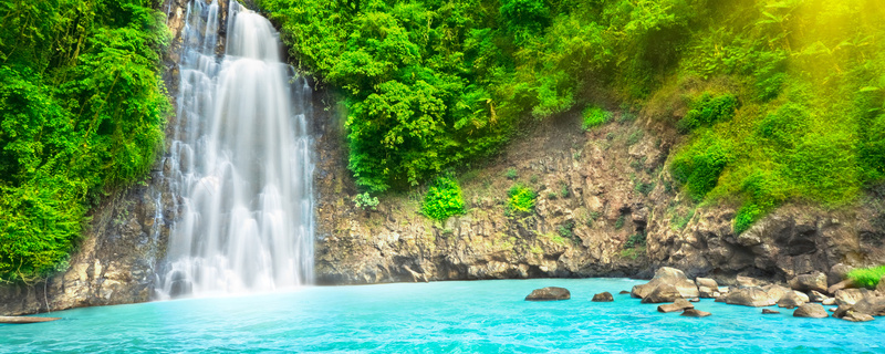 瀑布风景淘宝网站背景图psd设计背景_新图网 https://ixintu.com 海报banner 摄影 风景 瀑布风景淘宝网站背景图