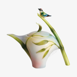 按压式瓶子新中式创意动植物花瓶高清图片