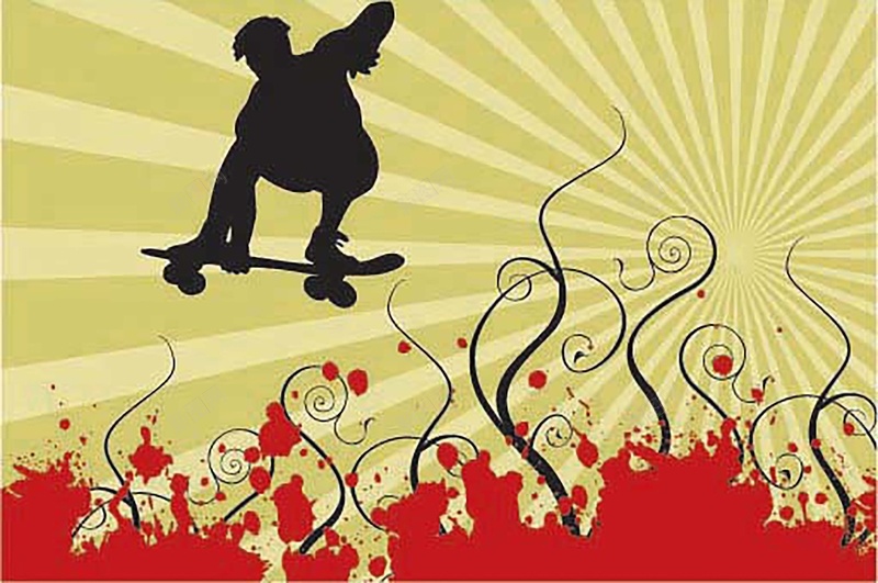 滑板男孩psd设计背景_新图网 https://ixintu.com 动感 滑板 滑板宣传海报 激情 狂欢 阳光